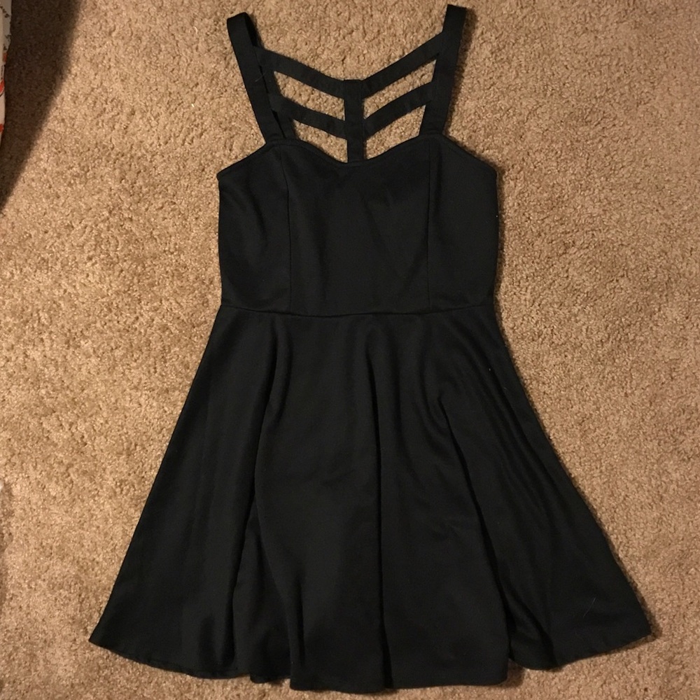 •Papaya• Caged Black Dress