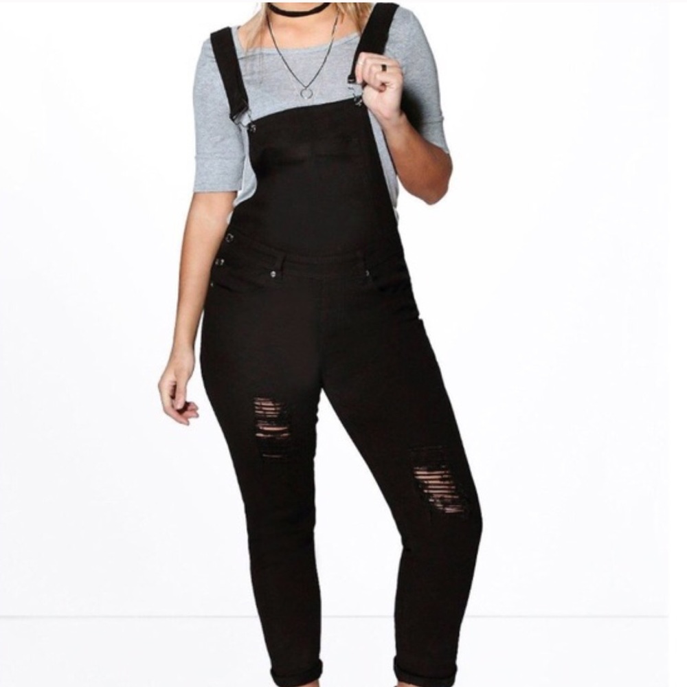 Distressed Overalls