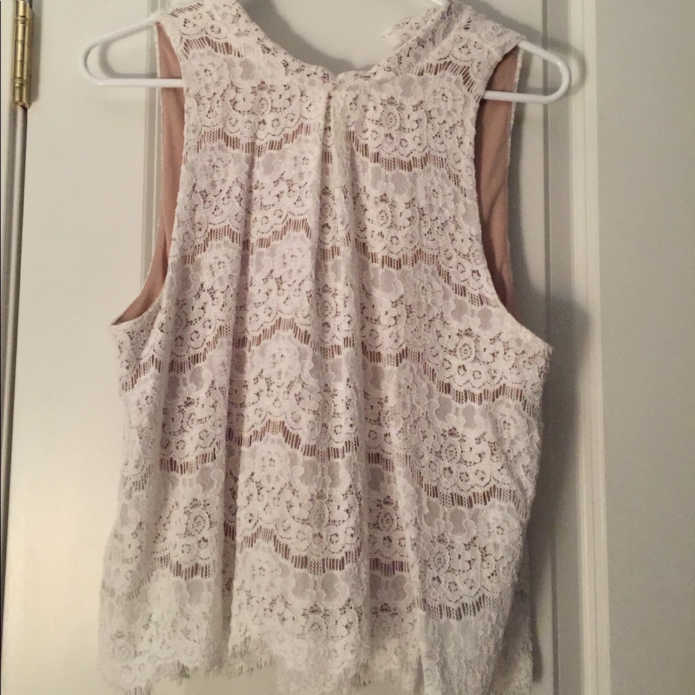 White lace top!