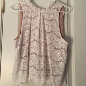 White lace top!