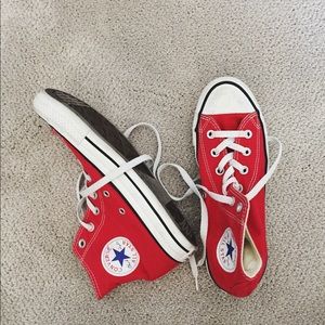 Red Converse High Tops
