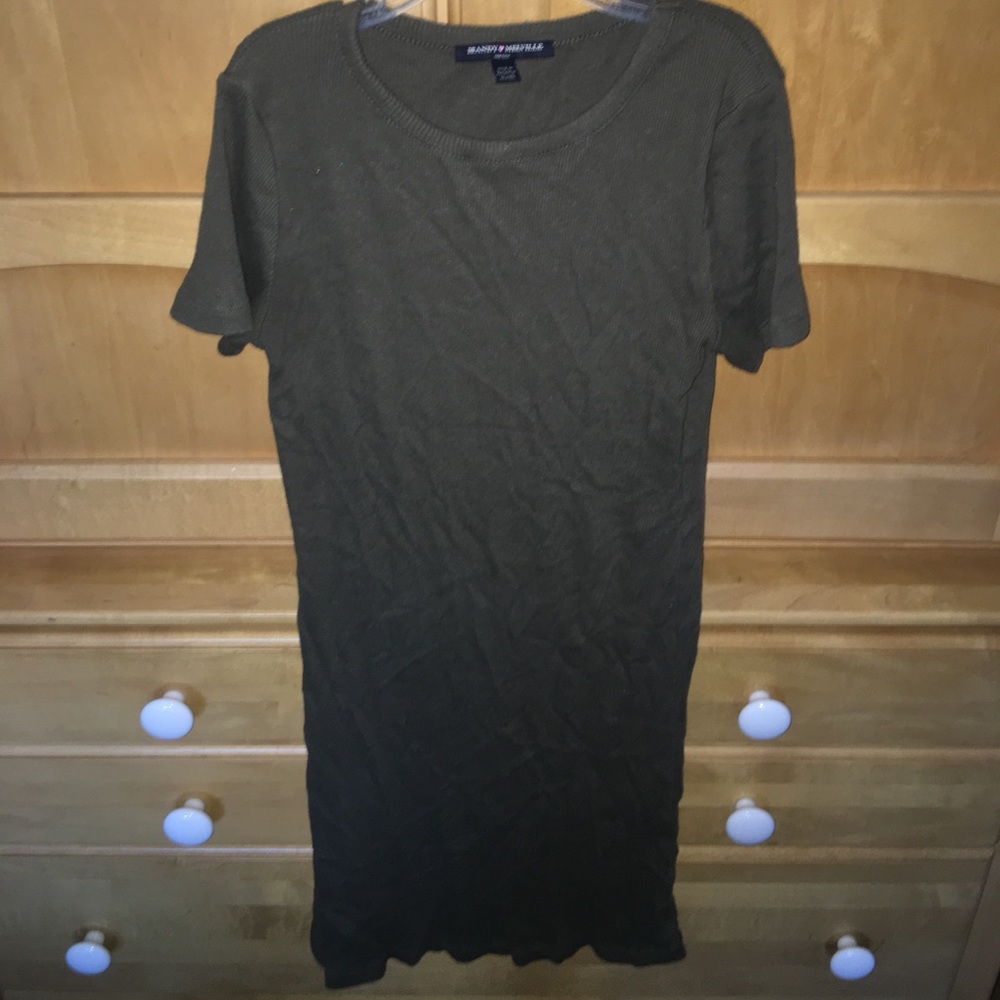 Short tight brandy dress