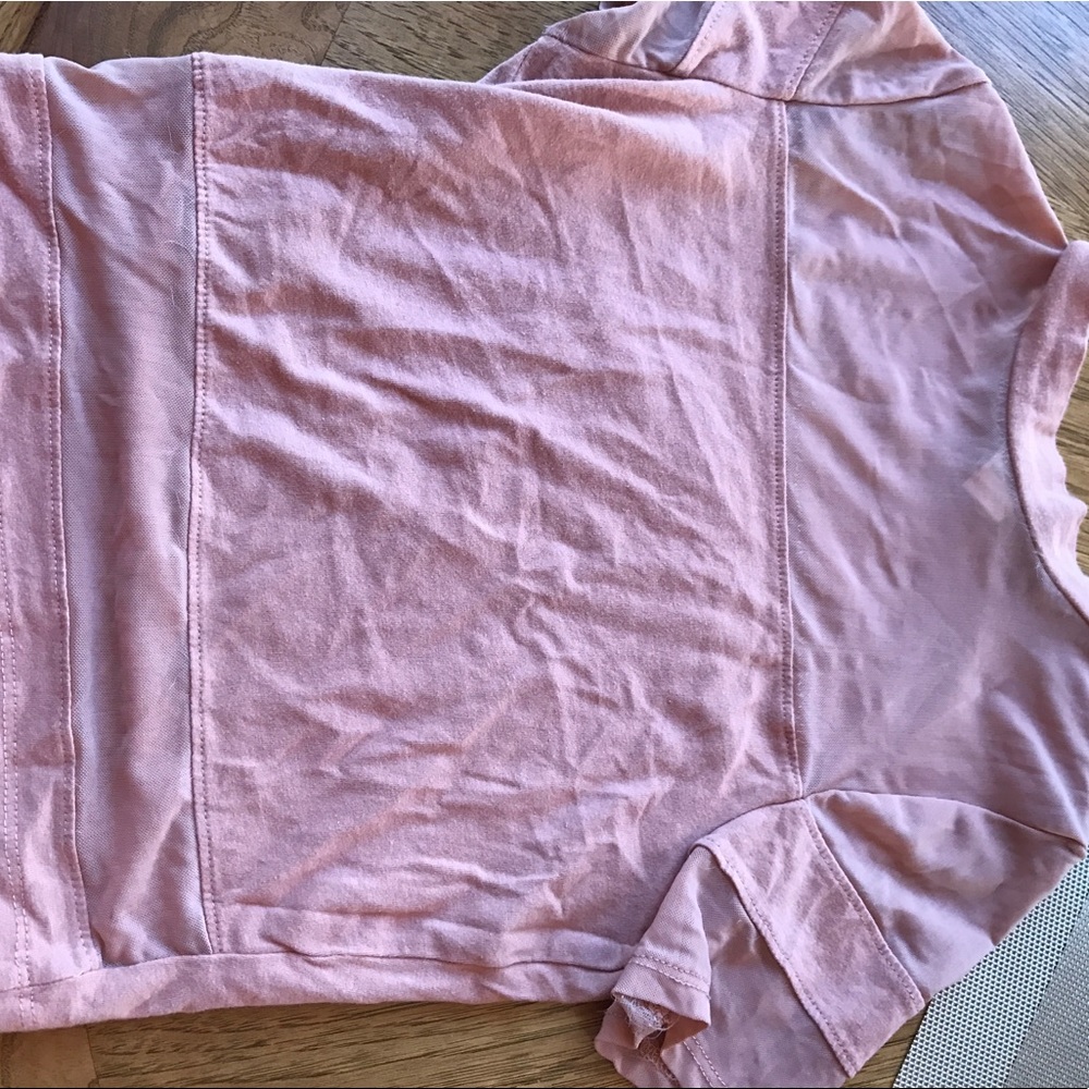 pink crop top
