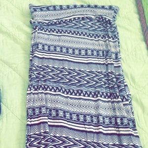 Tribal print maxi skirt
