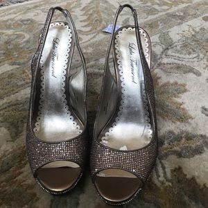 💜Lulu Townsend Platforms Bronze/Gold💜 WORN ONCE