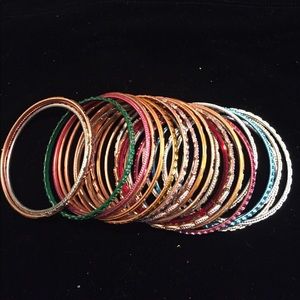 (25) bangle bracelets from India GREAT PRICE