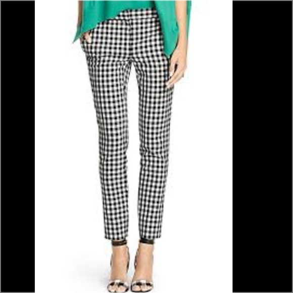 Diane Von Furstenberg Pants - DVF Genesis Cropped Pant in Black/White.