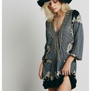 Free People boho dropwaist tunic dress, XS