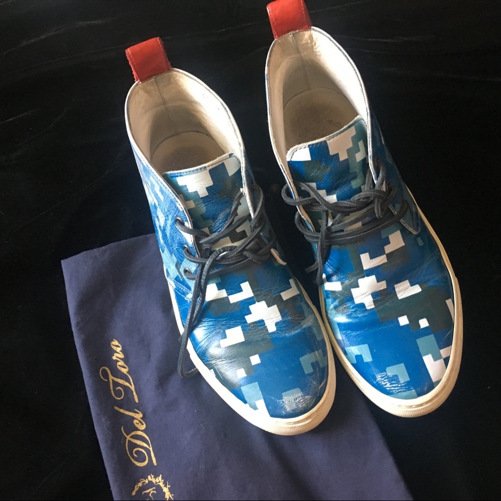 Blue Del Toro Men Shoes size 9 (42) Made in Italy