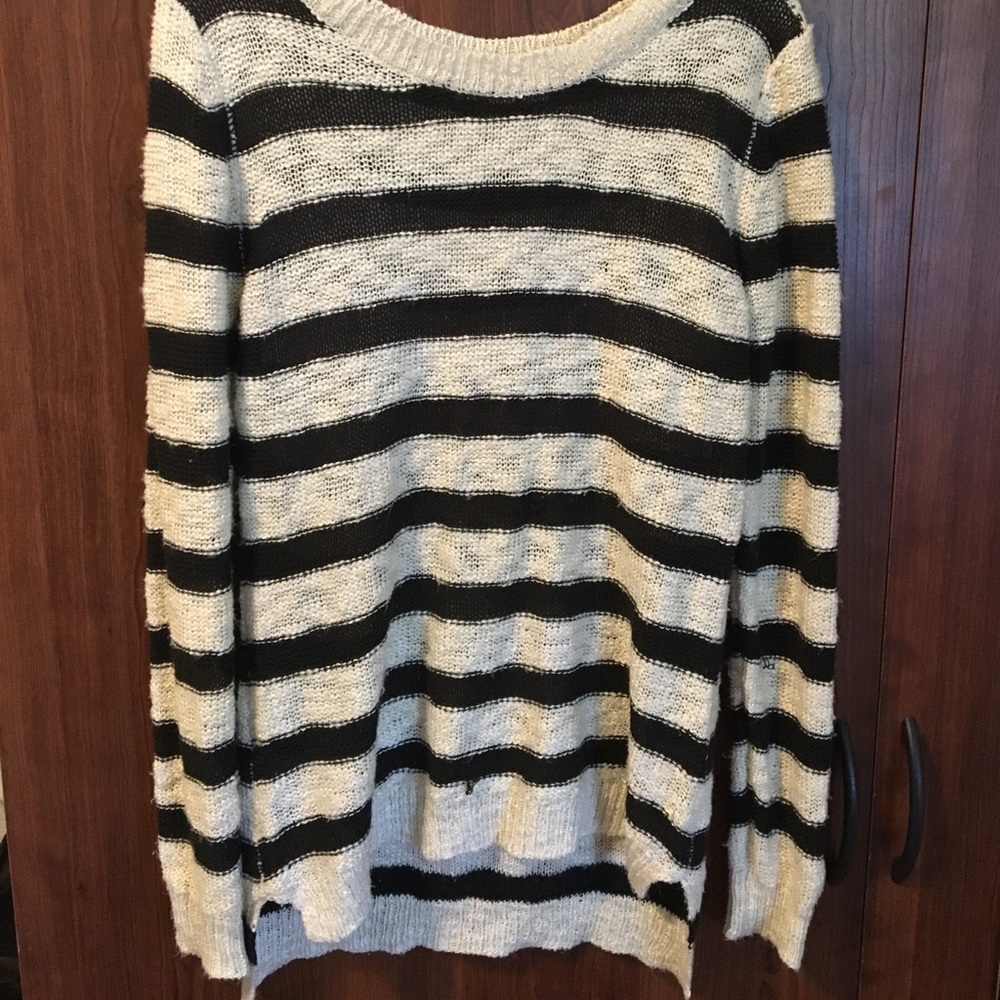 B&W Striped Sweater