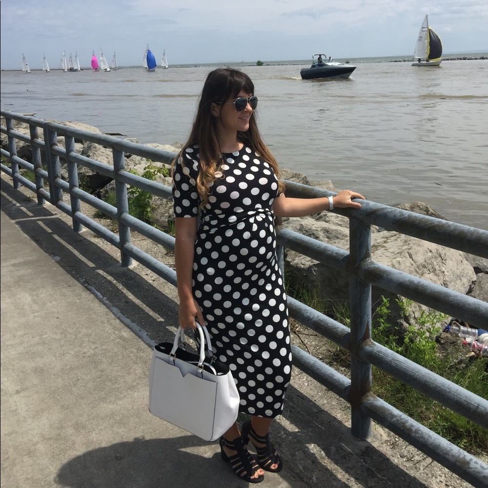 Last chance💕Asos maternity polka dot dress size 6