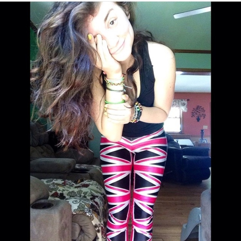 Pink Union Jack leggings