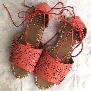 Orange Espadrilles