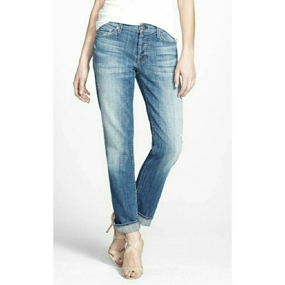 7 For All Mankind Denim - 7 FOR ALL MANKIND BUTTON FLY BOYCUT JEANS