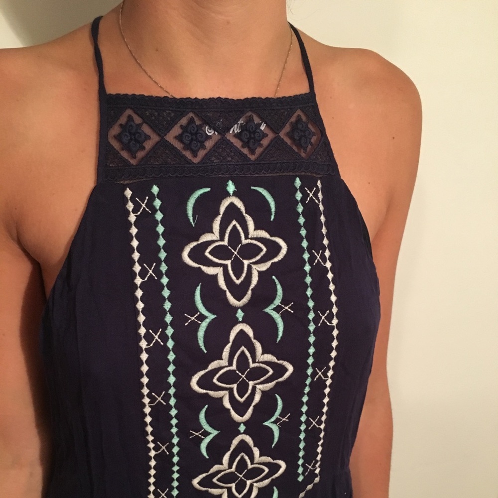 Navy maxi dress