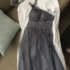 Long grey dress!