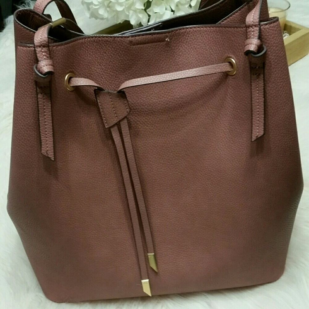 Foley and Corinna Blush Leather Bag