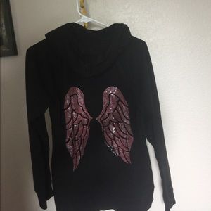Wings zip up hoodie
