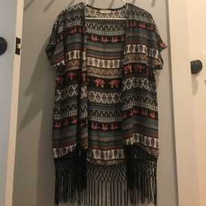Tribal Print Kimono