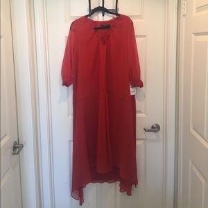 Zara maxi dress in burnt red (size s)