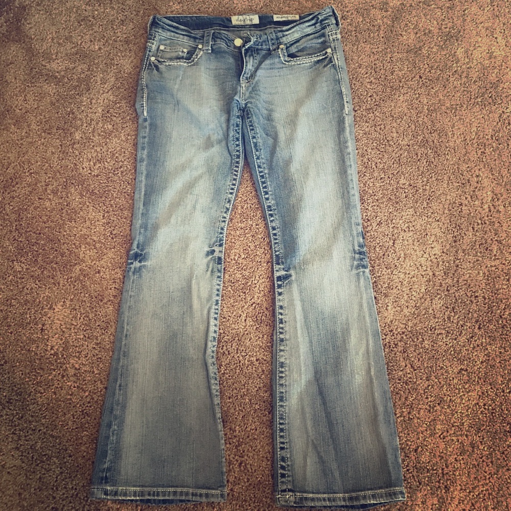 Flared jeweled pants