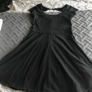 Black mini American eagle dress.