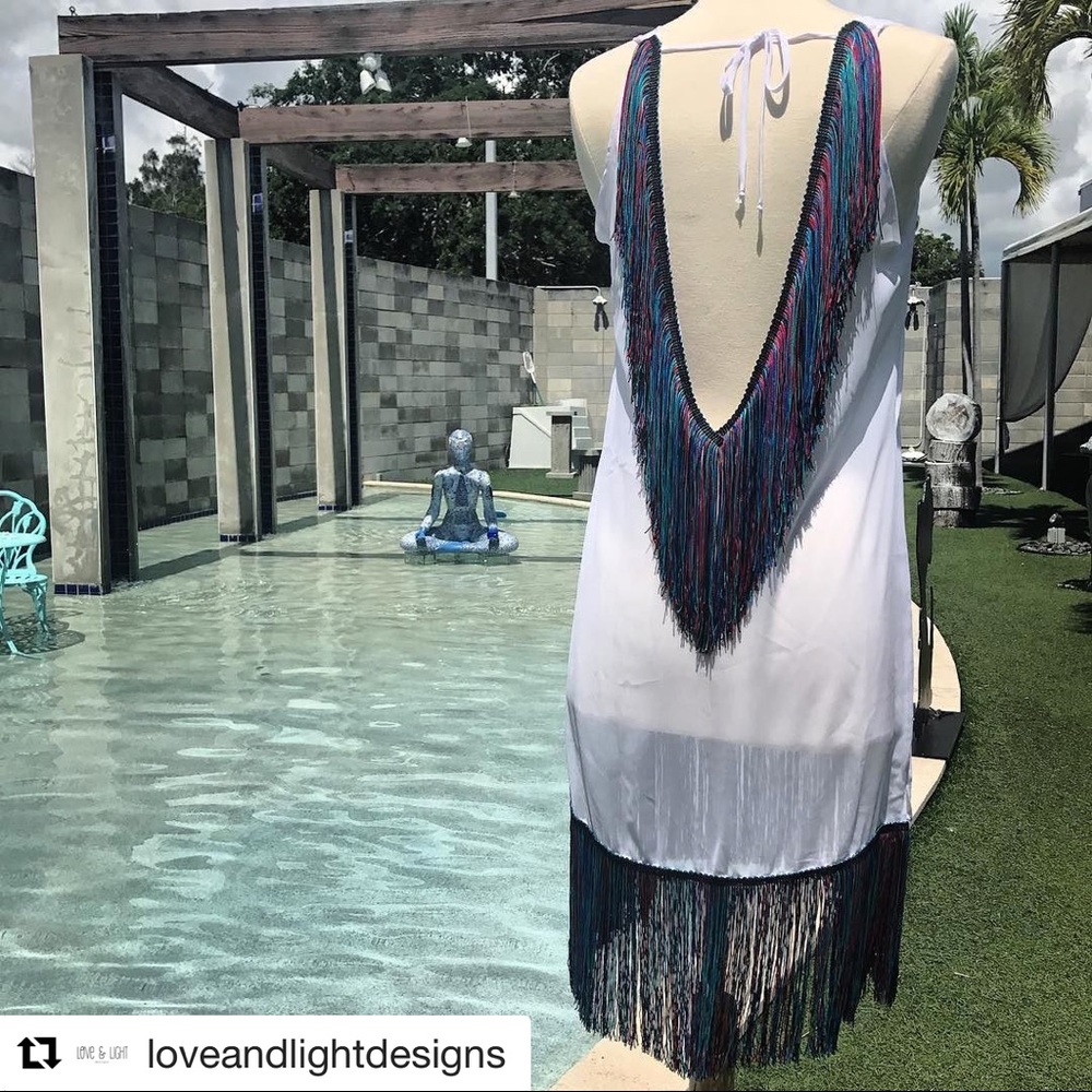 one of a kind fringe cover up