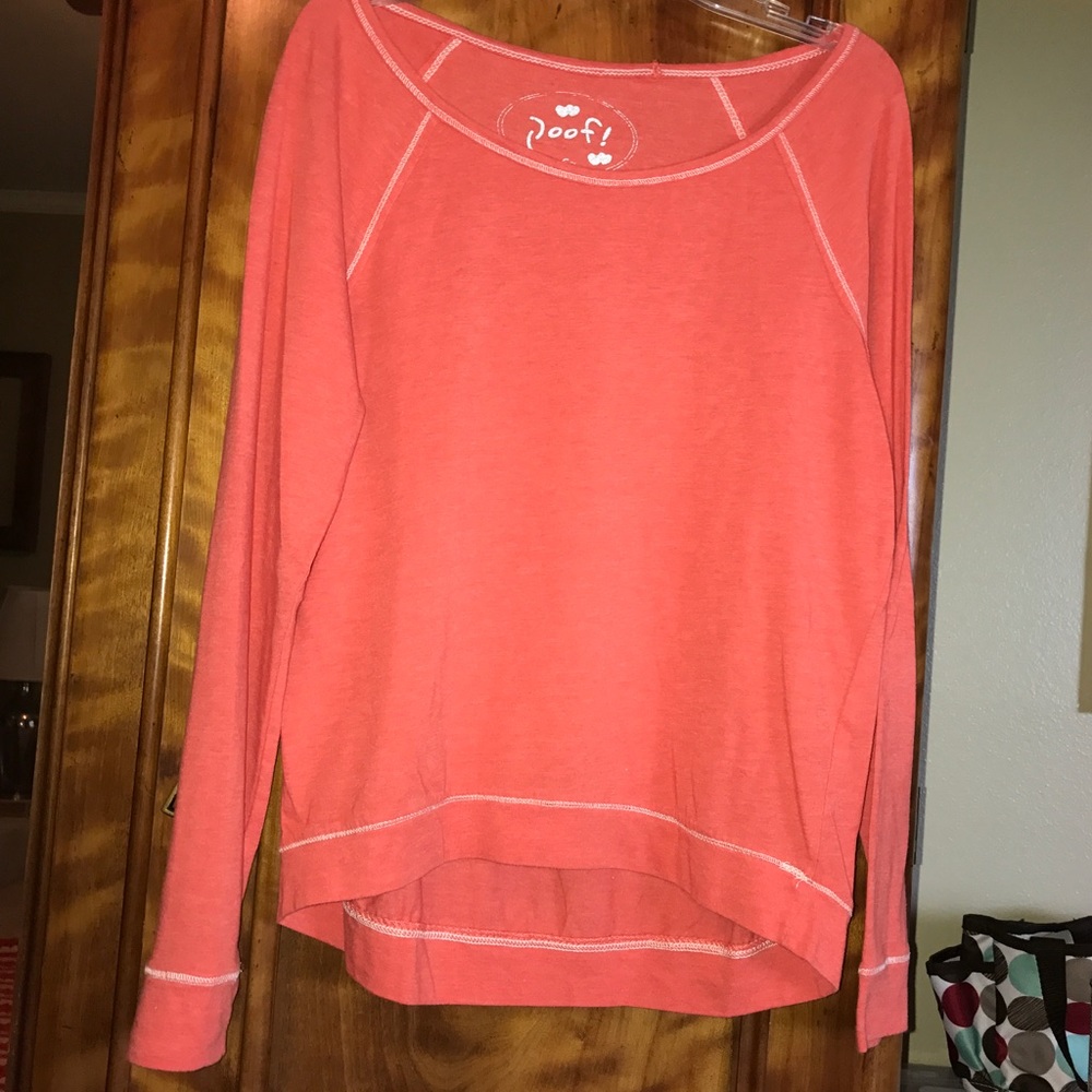 Orange long sleeve top, Size- Small