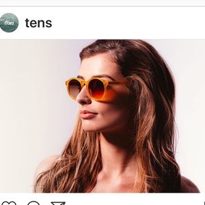 Tens Bailey Gold Unisex Sunglasses--NEVER WORN