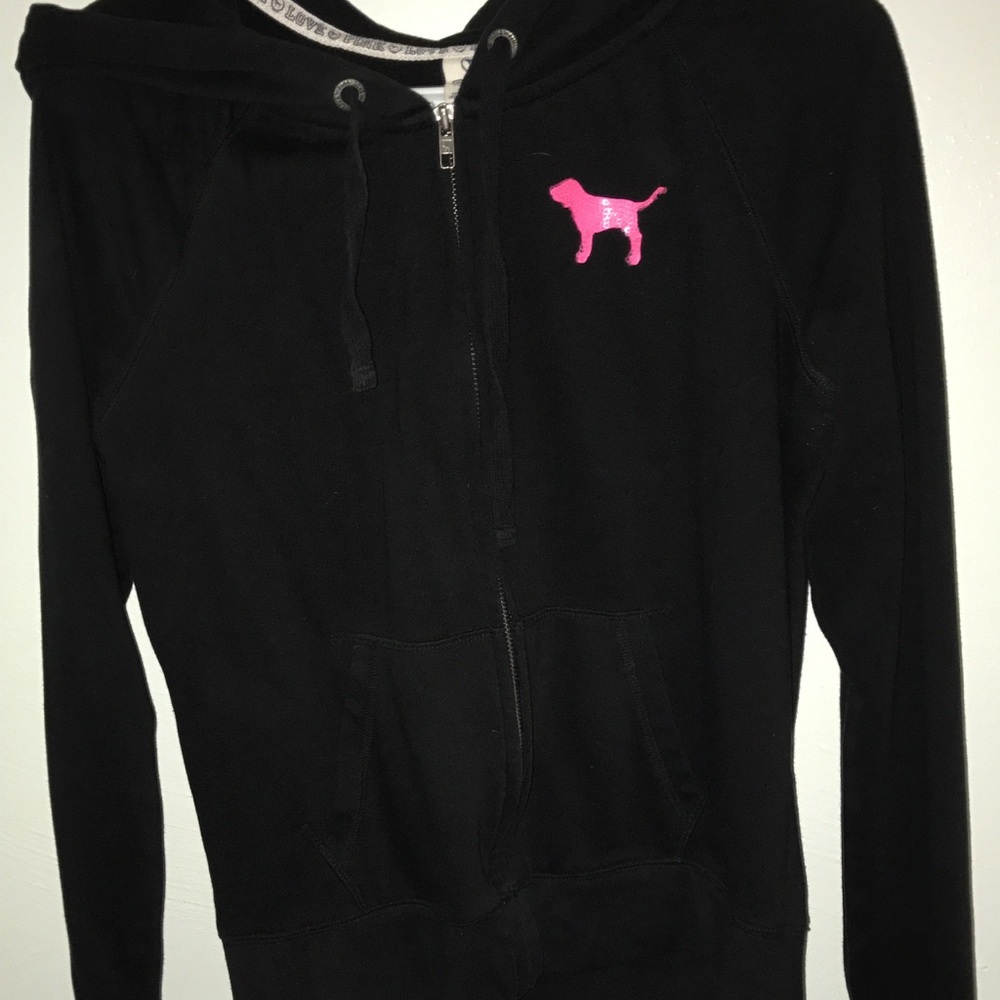 PINK Black Hoodie