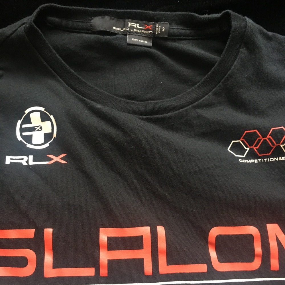 RLX Ralph Lauren Black Athletic Sport Tee