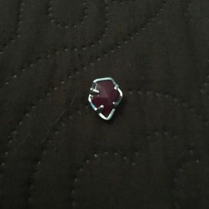 Kendra Scott Maroon & Silver Charm
