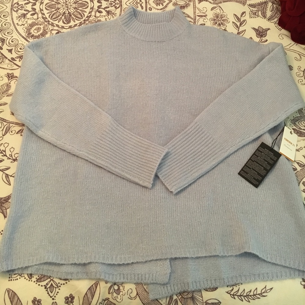 Wool Blend High Neck Sweater
