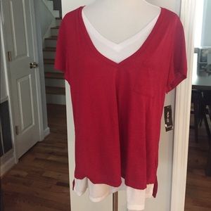 Style&Co plus size v neck short sleeve blouse