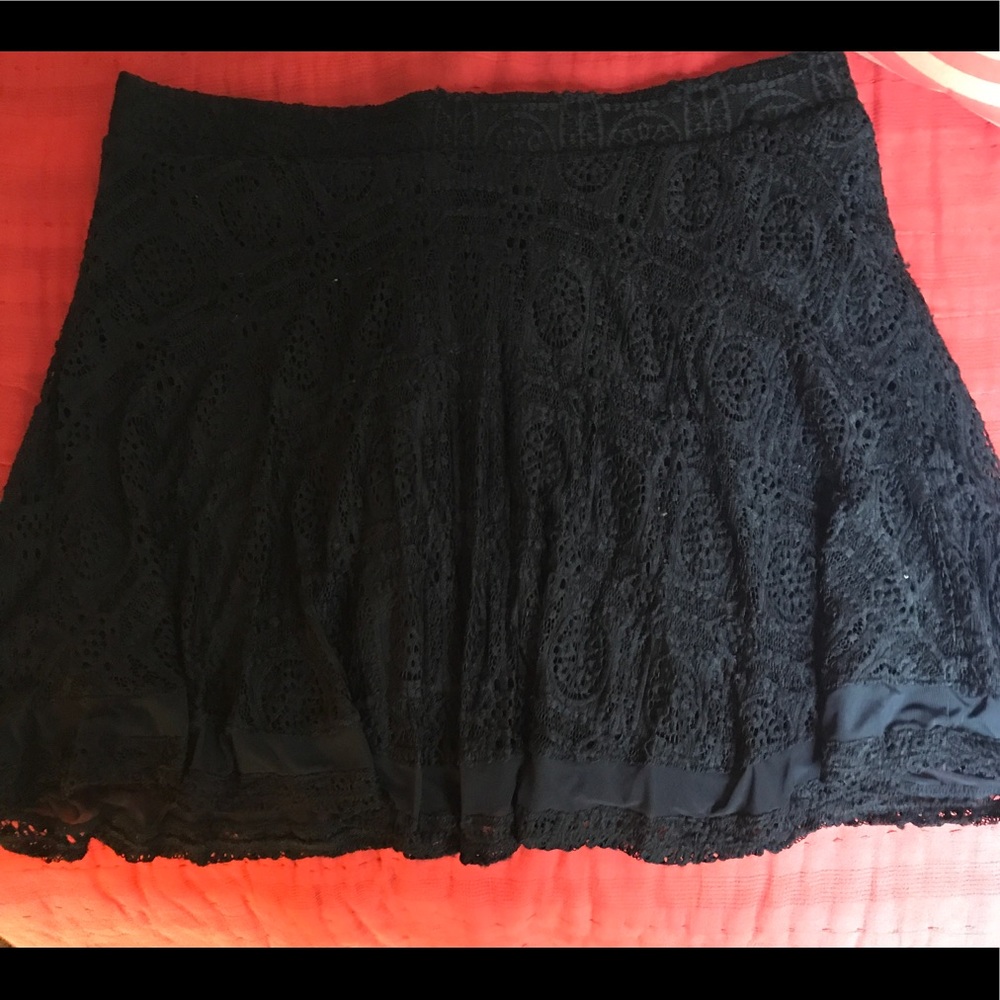 Black lace Mini Skirt