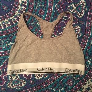 Gray Calvin Klein Bralette!
