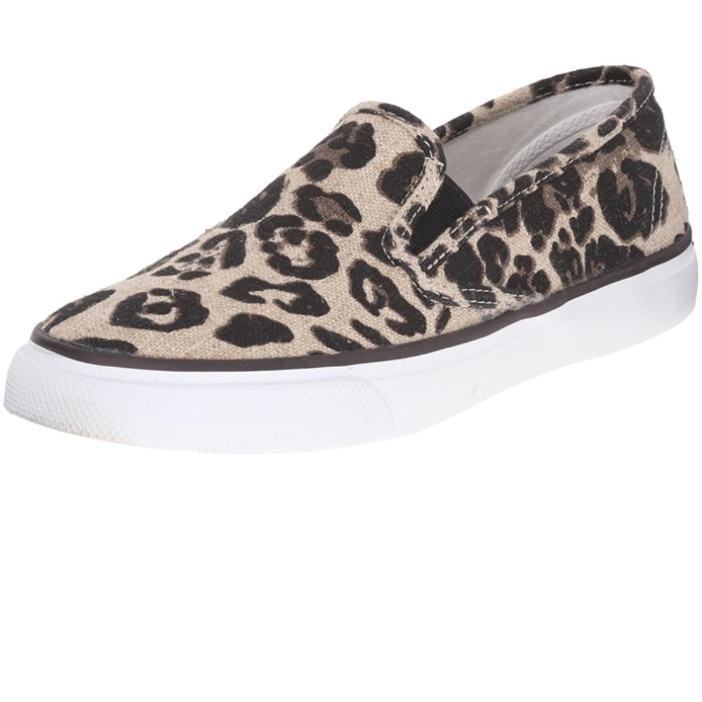 Sperry Top-Sider Seaside sneakers, tan leopard