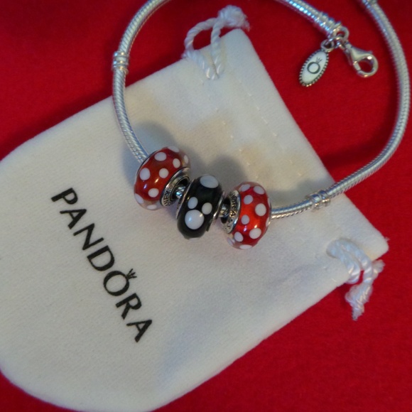 Pandora Disney Signature Minnie Dots Murano 791635 - Picture 4 of 4