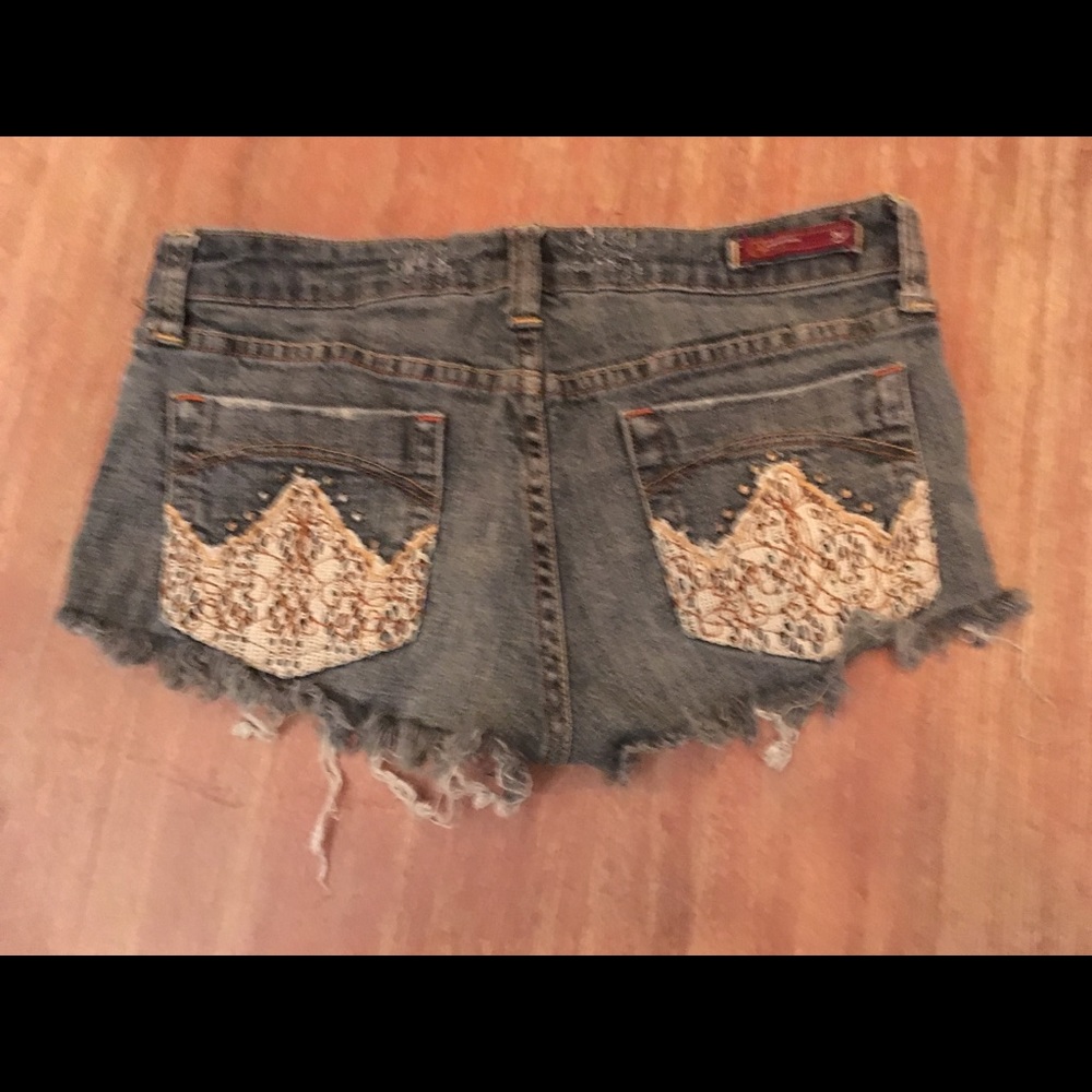 Bohemian distressed cutoff shorts