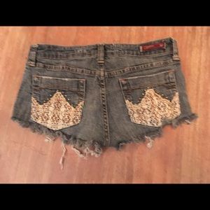 Bohemian distressed cutoff shorts