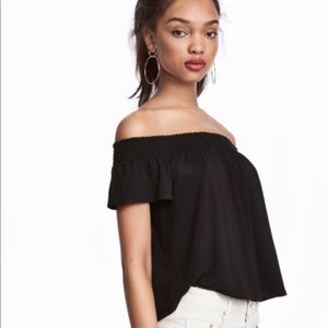 Black Off-the-Shoulder H&M Top
