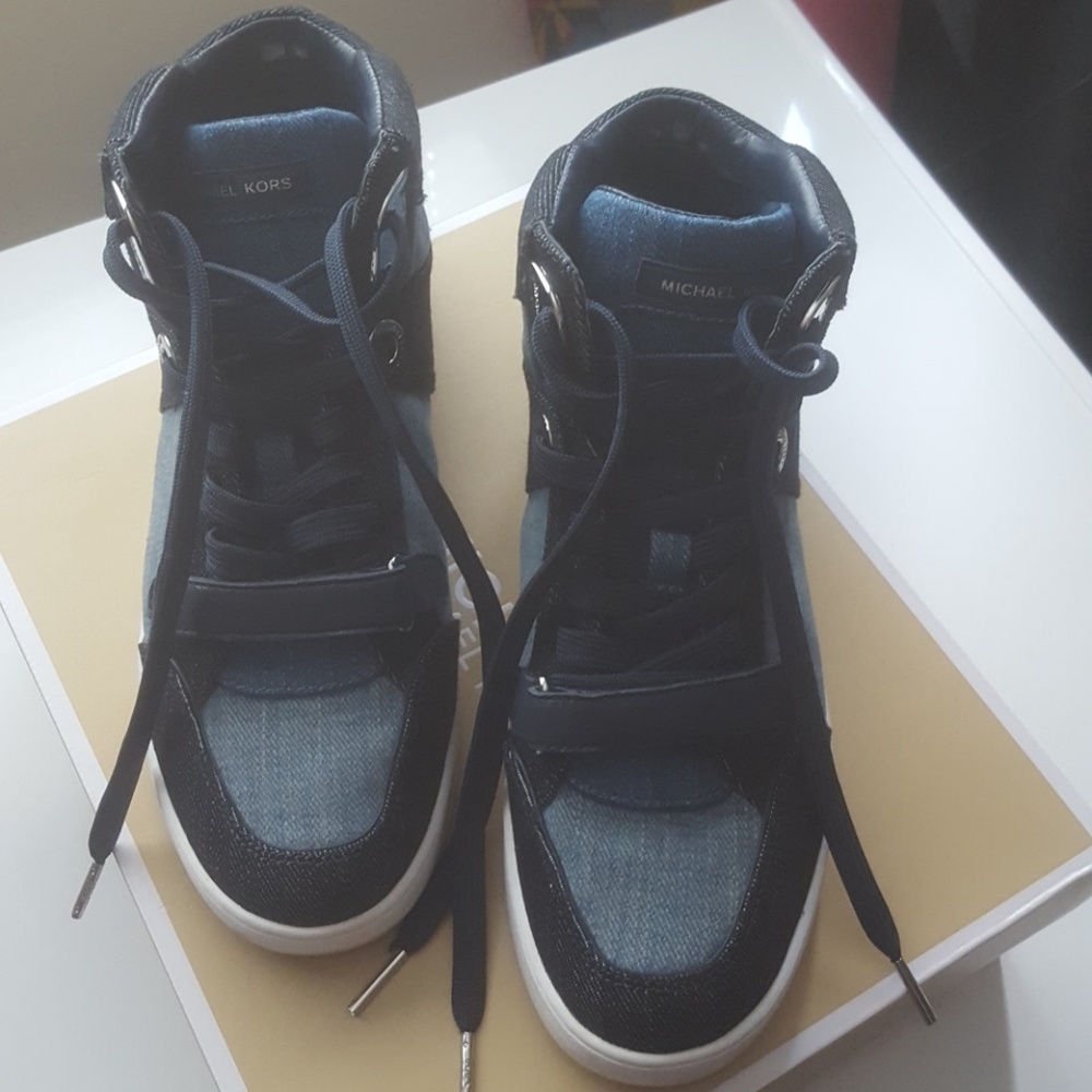 Michael Kors Ollie high-top denim