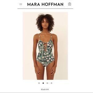 Mara Hoffman Criss Cross Front One Piece