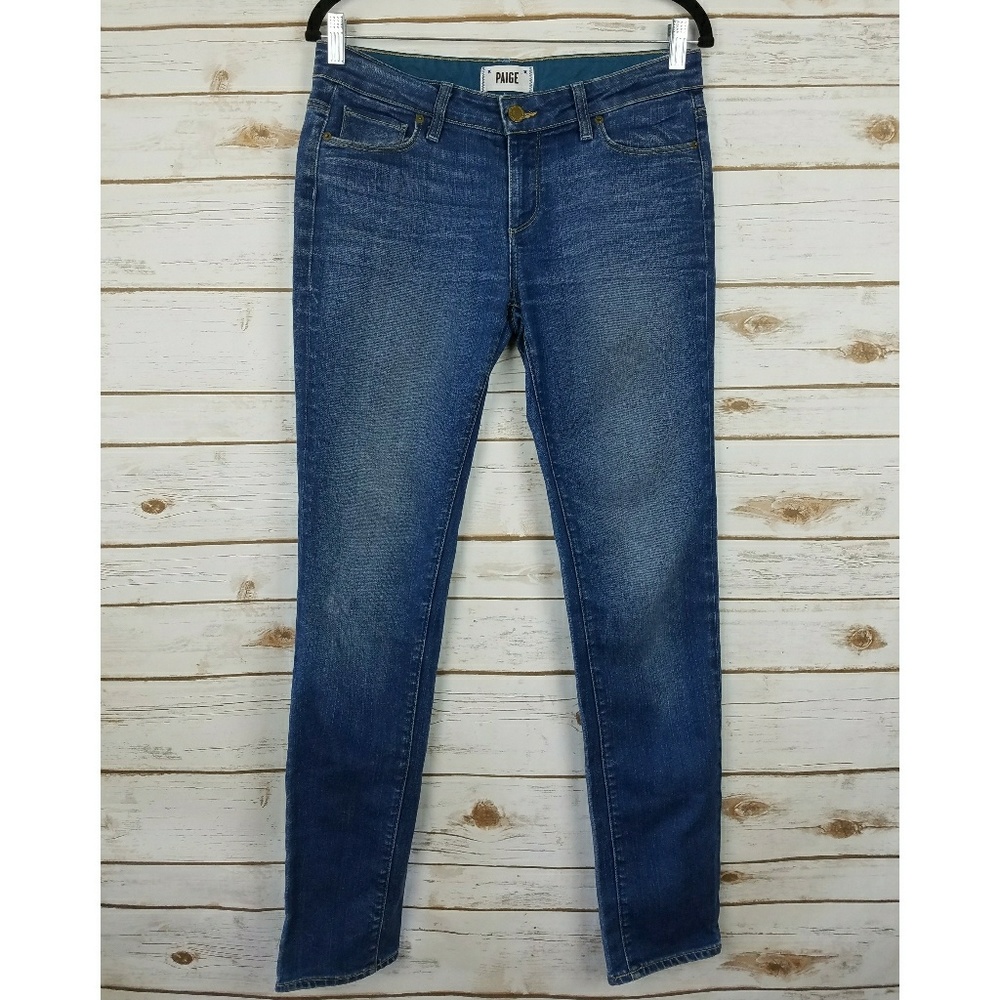 Paige Jimmy Jimmy Skinny Jeans Medium Dark Wash