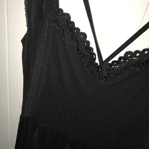 free people black corset dress