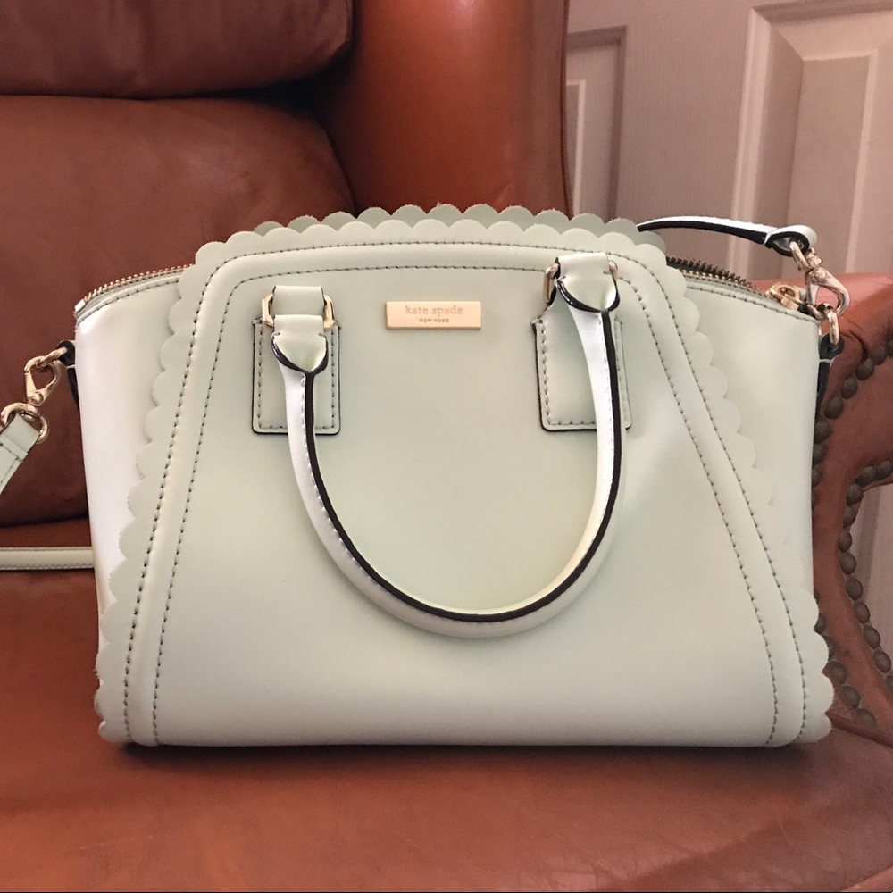 Kate Spade Mint Scalloped Bag