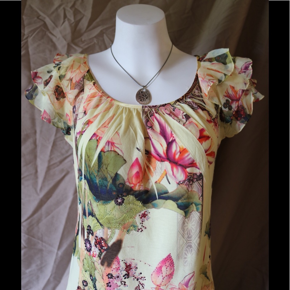 Colorful Floral Blouse