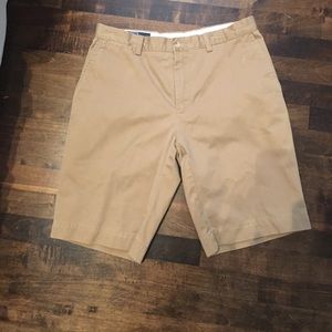 Dark Khaki polo by Ralph Lauren Shorts.