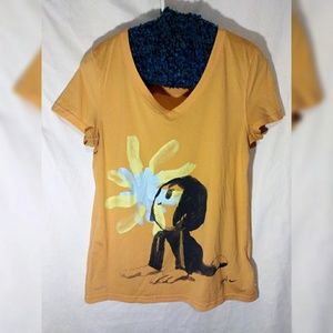 Nike Dri-Fit Yogirl yoga shirt creamy orange