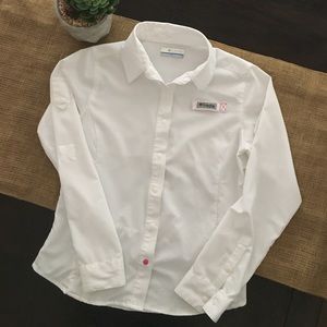 Girls PFG Columbia Long Sleeve Shirt Size 10/12